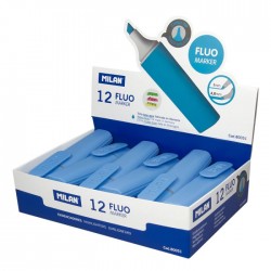 Marcador Fluor Azul Milan...